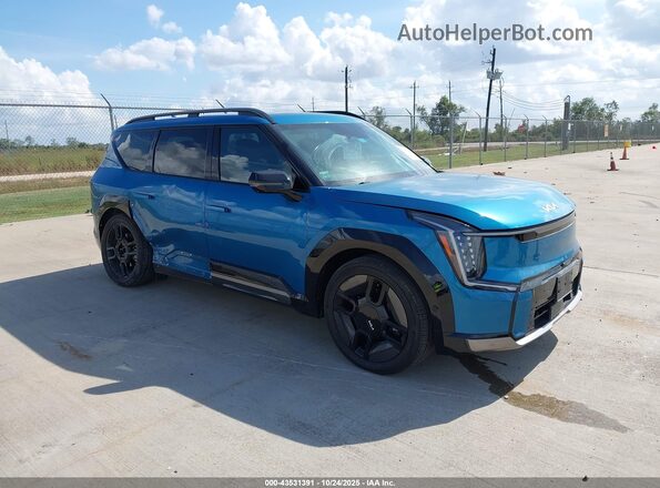 KNDAEFS58R6024767 2024 KIA EV9 Бирюзовый Передняя правая четверть