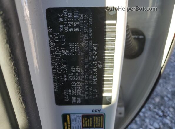KNDC3DLC2N5058901 2022 KIA EV6 Серый Вид подкапотного пространства