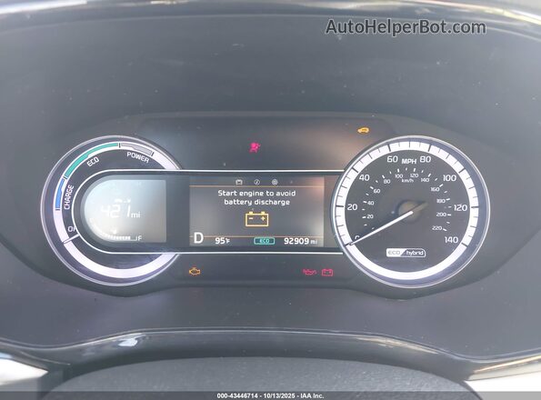 KNDCB3LC9L5359675 2020 KIA NIRO Blue Widok tylnych siedzeń