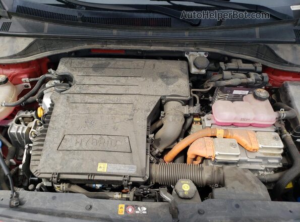 KNDCC3LC3L5448252 2020 KIA NIRO Красный Вид задней части салона
