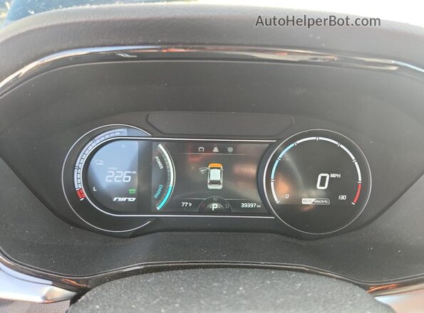 KNDCC3LG9M5107622 2021 KIA NIRO Blue Vista del cuadro de instrumentos