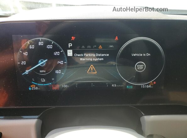 KNDCT3L16R5114093 2024 KIA NIRO White ხელსაწყოთა პანელის ხედი