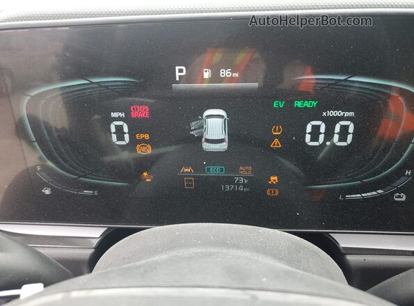 KNDCT3LE0S5216689 2025 KIA NIRO Синий Вид щитка приборов