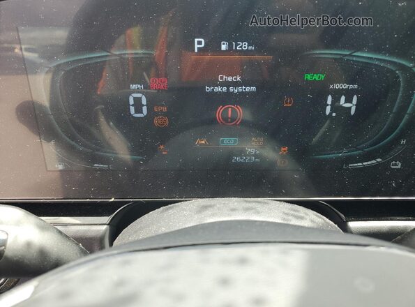 KNDCT3LE8R5176775 2024 KIA NIRO Синий Вид щитка приборов
