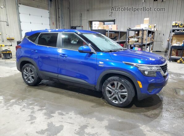 KNDEPCAA5M7129049 2021 KIA SELTOS Синий Передняя правая четверть