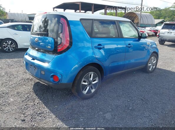 KNDJP3AE0H7019162 2017 KIA SOUL EV Blue Tył prawy