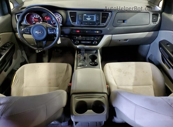 KNDMB5C10H6308503 2017 KIA SEDONA Бордовый Вид панели приборов