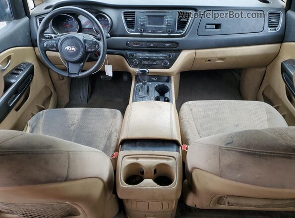 KNDMB5C13G6094234 2016 KIA SEDONA Burgundy წინა პანელის ხედი