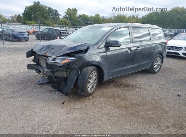 KNDMB5C17M6674176 2021 KIA SEDONA Black Przód lewy