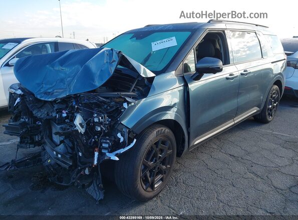 KNDNE5KA9S6038661 2025 KIA CARNIVAL MPV HYBRID Серый Передняя левая четверть