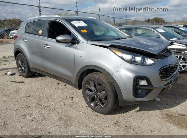 KNDP6CAC6L7666301 2020 KIA SPORTAGE Серебряный Передняя правая четверть