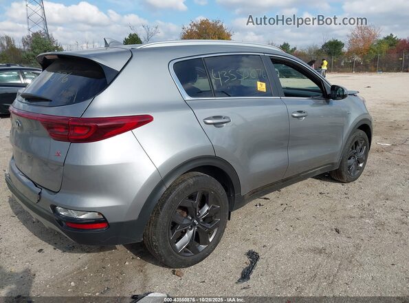 KNDP6CAC6L7666301 2020 KIA SPORTAGE Серебряный Задняя правая четверть