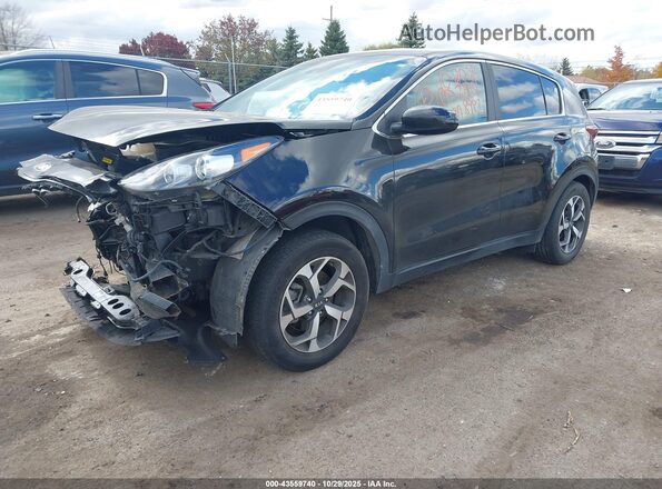 KNDPM3AC2N7958987 2022 KIA SPORTAGE Черный Передняя левая четверть
