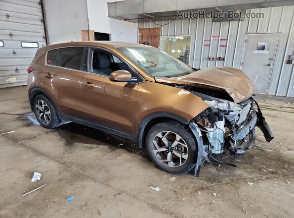 KNDPM3AC5M7846621 2021 KIA SPORTAGE Коричневый Передняя правая четверть