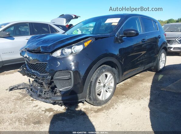 KNDPM3AC9K7525694 2019 KIA SPORTAGE Черный Передняя левая четверть