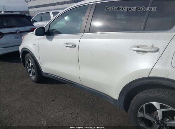 KNDPMCAC8M7917682 2021 KIA SPORTAGE White Widok wnętrza z tyłu