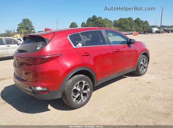 KNDPMCAC8N7023957 2022 KIA SPORTAGE Бордовый Задняя правая четверть