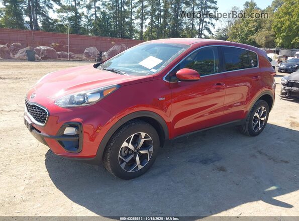 KNDPMCAC8N7023957 2022 KIA SPORTAGE Бордовый Передняя левая четверть