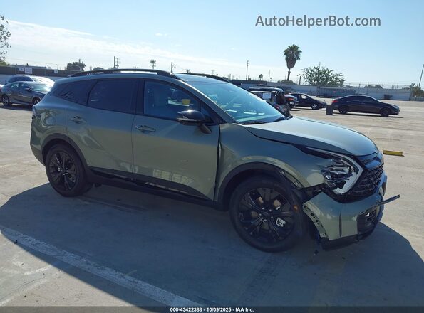 KNDPZDDH3S7237975 2025 KIA SPORTAGE PLUG-IN HYBRID Зеленый Передняя правая четверть