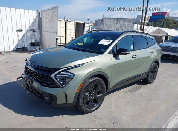 KNDPZDDH3S7237975 2025 KIA SPORTAGE PLUG-IN HYBRID Зеленый Передняя левая четверть