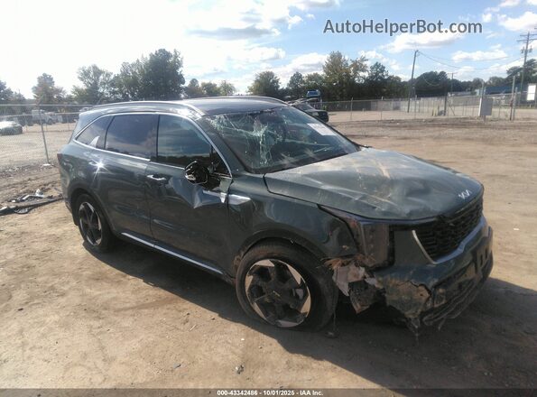 KNDRHDJG8S5320711 2025 KIA SORENTO HYBRID Зеленый Передняя правая четверть