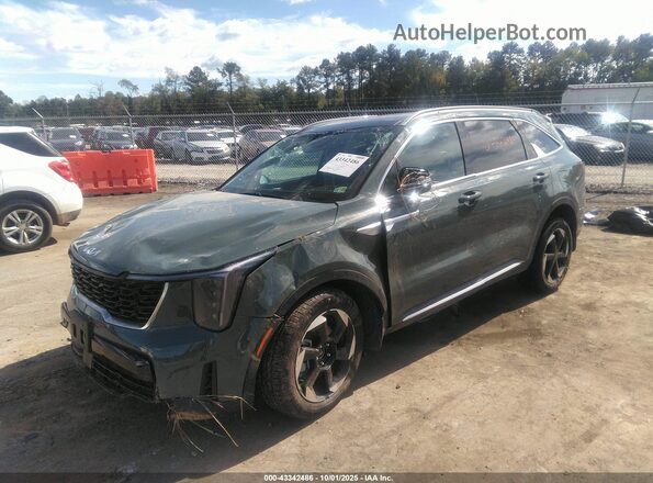 KNDRHDJG8S5320711 2025 KIA SORENTO HYBRID Зеленый Передняя левая четверть