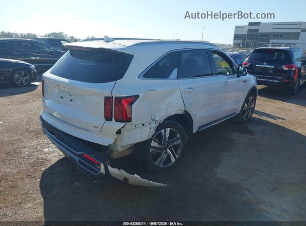 KNDRHDLG4P5188597 2023 KIA SORENTO HYBRID White Задня права чверть