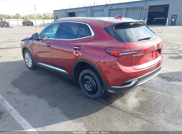LRBAZLR48MD179192 2021 BUICK ENVISION Burgundy Rear left