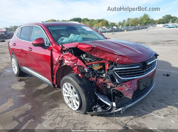 LRBAZLR48MD179192 2021 BUICK ENVISION Burgundy Front view