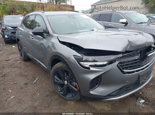 LRBFZMR40MD048124 2021 BUICK ENVISION Gray Front view