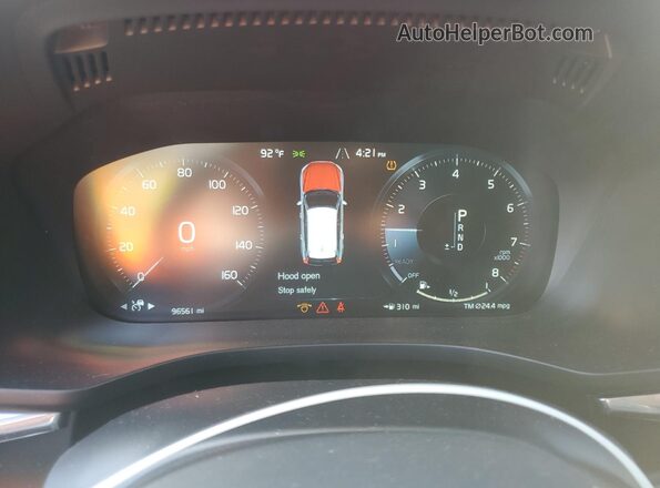 LYV102RK3JB117824 2018 VOLVO XC60 Белый Вид щитка приборов