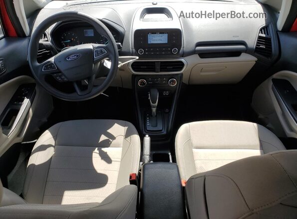 MAJ3S2FE6LC378211 2020 FORD ECOSPORT Red Вид панелі приладів