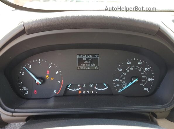 MAJ3S2FE6LC378211 2020 FORD ECOSPORT Red Вид щитка приладів