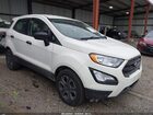 2021 Ford Ecosport S White vin: MAJ3S2FE8MC416751