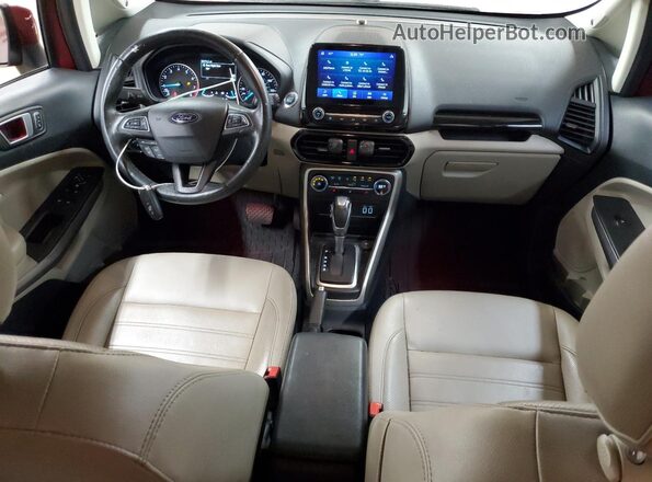 MAJ3S2KE8LC376756 2020 FORD ECOSPORT Red Առջևի վահանակի տեսք