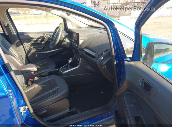 MAJ6S3JL7MC405085 2021 FORD ECOSPORT Blue Widok wnętrza z przodu