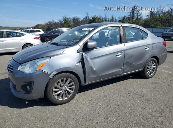 ML32F3FJ0JHF12200 2018 MITSUBISHI MIRAGE Gray წინა მარცხენა ხედი სამი მეოთხედიდან