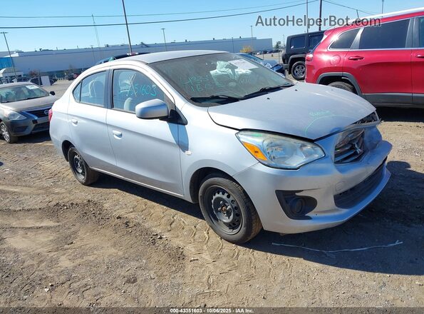 ML32F3FJ2JHF04079 2018 MITSUBISHI MIRAGE G4 Серебряный Передняя правая четверть