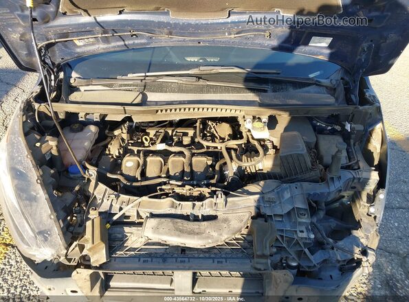 NM0GE9F29K1424218 2019 FORD TRANSIT CONNECT Dark Blue Вид сзади