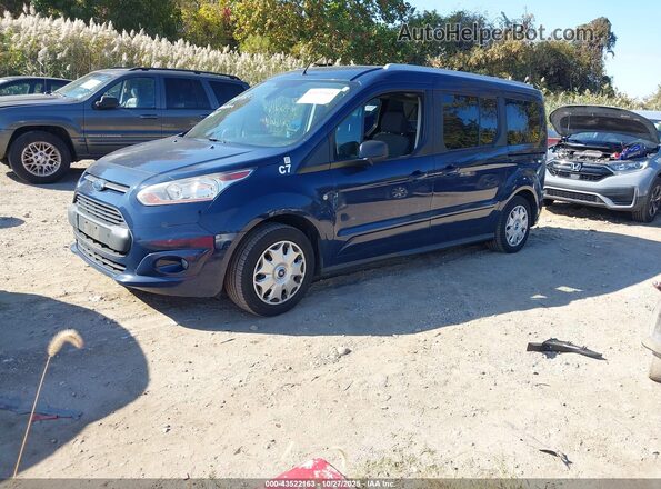 NM0GS9F70H1302070 2017 FORD TRANSIT CONNECT Dark Blue Передняя левая четверть