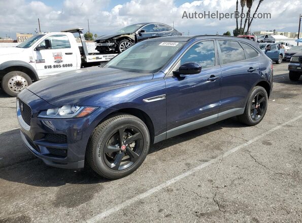 SADCJ2FN5JA242310 2018 JAGUAR F-PACE Blue Vista tres cuartos delantera izquierda