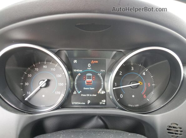 SADCJ2FN5JA242310 2018 JAGUAR F-PACE Blue Vista del cuadro de instrumentos
