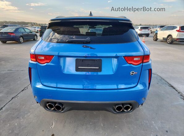 SADCZ2EE5LA638749 2020 JAGUAR F-PACE Blue Widok z tyłu