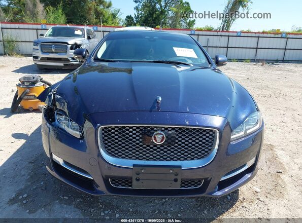 SAJWJ2GD0J8W16846 2018 JAGUAR XJ Blue Widok zestawu wskaźników