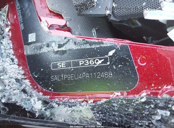 SAL1P9EU4PA112488 2023 LAND ROVER RANGE ROVER SPORT Red Вид підкапотного простору