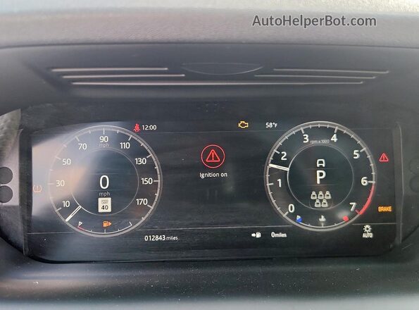 SALCT2FX2LH833799 2020 LAND ROVER DISCOVERY White Vista del cuadro de instrumentos