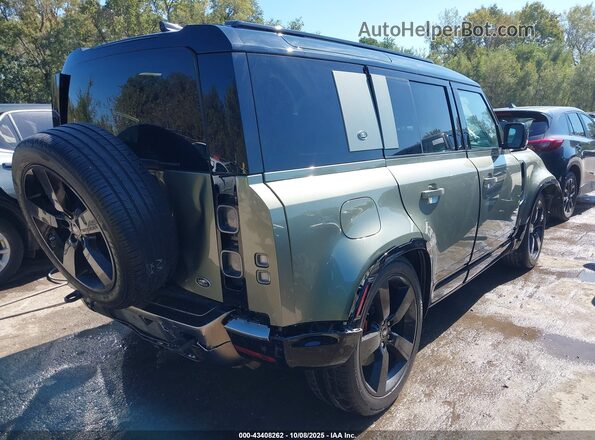 SALEX7RU6M2038691 2021 LAND ROVER DEFENDER Зеленый Задняя правая четверть