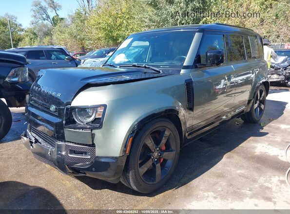 SALEX7RU6M2038691 2021 LAND ROVER DEFENDER Зеленый Передняя левая четверть