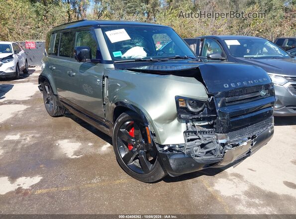 SALEX7RU6M2038691 2021 LAND ROVER DEFENDER Зеленый Передняя правая четверть