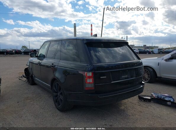 SALGS2FE2HA350607 2017 LAND ROVER RANGE ROVER Black Rear left